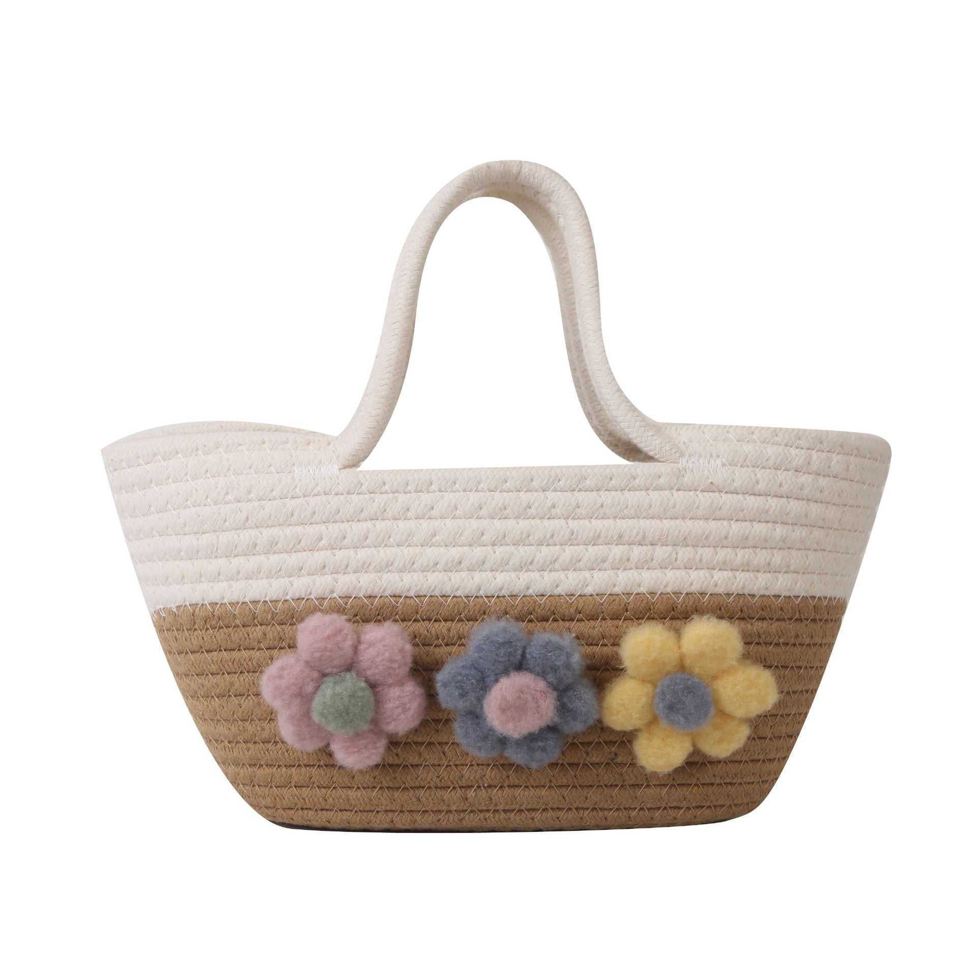 Wholesale Large Capacity Spliced Cotton Woven Bags